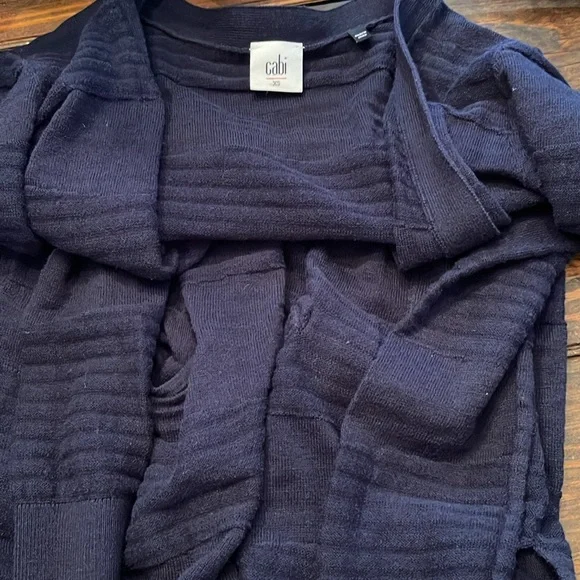 Cabi Cardigan Navy Blue Sweater XS - Picture 4 of 6